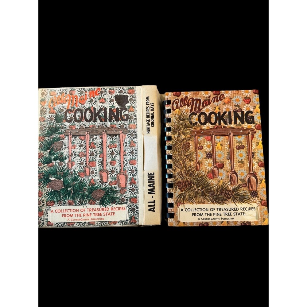 1967 ALL MAINE COOKING  Bound Cookbook Collect.  Recipes Pine Tree State NIB HTF